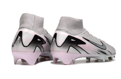 Nike Air Zoom Mercurial Superfly 10 Elite FG Firm Ground Soccer Cleats - Grey/Black/Pink