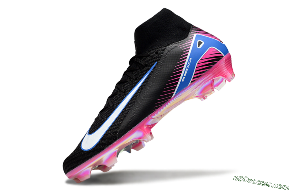 Nike Air Zoom Mercurial Superfly 10 Elite FG Firm Ground Soccer Cleats - Black/White/Blue/Pink 5