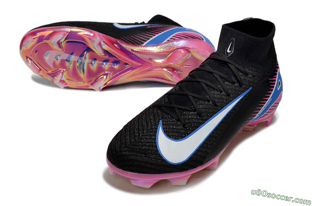Nike Air Zoom Mercurial Superfly 10 Elite FG Firm Ground Soccer Cleats - Black/White/Blue/Pink 3