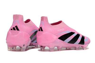 Adidas Predator 25 Elite Laceless FG Firm Ground Soccer Cleats - Pink/Black/Blue