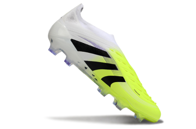 Adidas Predator 25 Elite Laceless FG Firm Ground Soccer Cleats - Yellow/White/Black