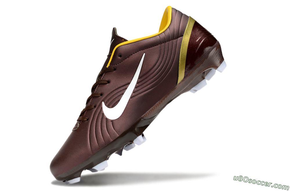 Nike Mercurial Vapor 1 Elite FG Firm Ground Soccer Cleats - Brown/White/Yellow 5