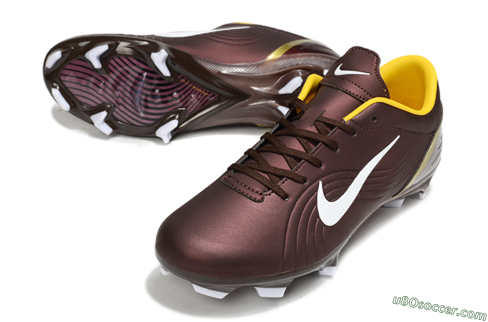 Nike Mercurial Vapor 1 Elite FG Firm Ground Soccer Cleats - Brown/White/Yellow 3
