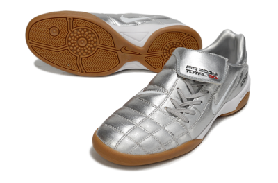 Nike Air Zoom Total 90 III IC Indoor & Futsal Soccer Shoes - Silver/White