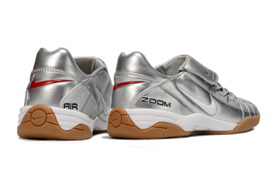 Nike Air Zoom Total 90 III IC Indoor & Futsal Soccer Shoes - Silver/White