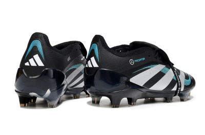 Adidas Predator 25 Elite Foldover Tongue FG Firm Ground Soccer Cleats - Black/White/Jade