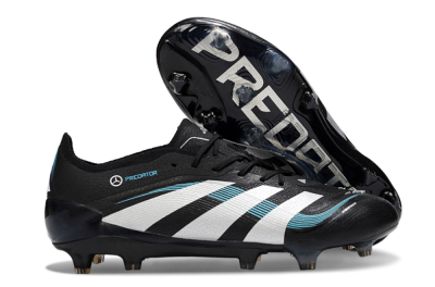 Adidas Predator 25 Elite FG Firm Ground Soccer Cleats - Black/White/Jade