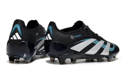 Adidas Predator 25 Elite FG Firm Ground Soccer Cleats - Black/White/Jade