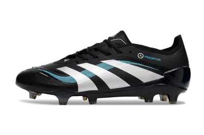 Adidas Predator 25 Elite FG Firm Ground Soccer Cleats - Black/White/Jade