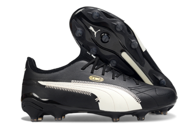 AOF x Puma King Ultimate FG Firm Ground Soccer Cleats - Black/White