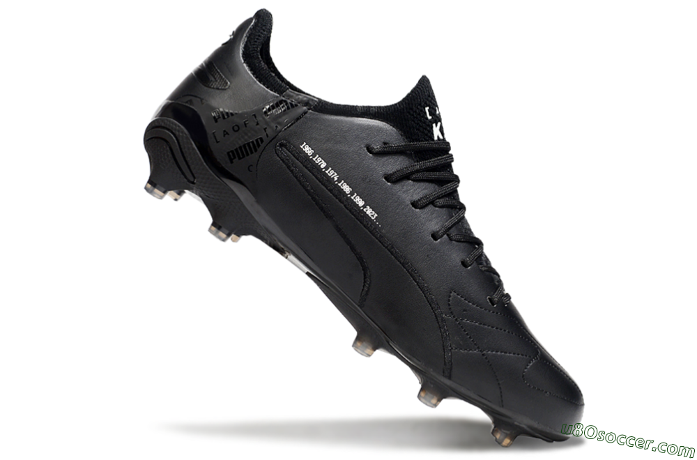 AOF x Puma King Ultimate FG Firm Ground Soccer Cleats - Black/White 4