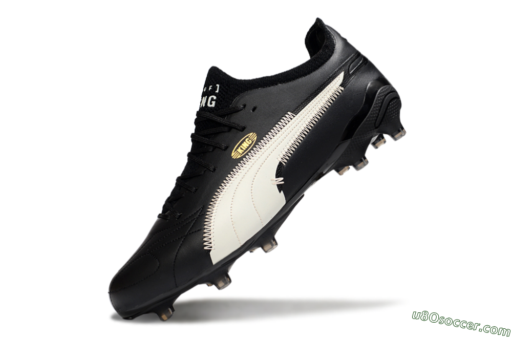 AOF x Puma King Ultimate FG Firm Ground Soccer Cleats - Black/White 5