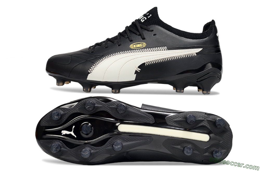 AOF x Puma King Ultimate FG Firm Ground Soccer Cleats - Black/White 0