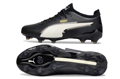 AOF x Puma King Ultimate FG Firm Ground Soccer Cleats - Black/White