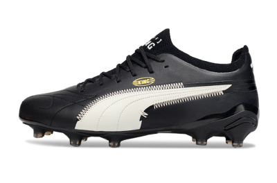AOF x Puma King Ultimate FG Firm Ground Soccer Cleats - Black/White