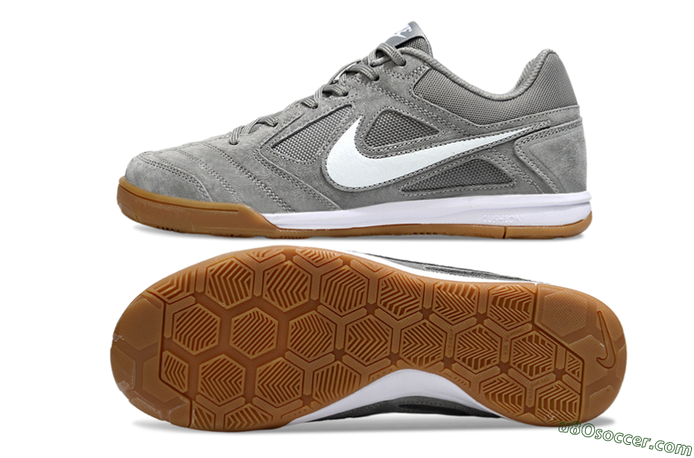 Nike SB Gato IC Indoor & Futsal Soccer Shoes - Grey/White 0