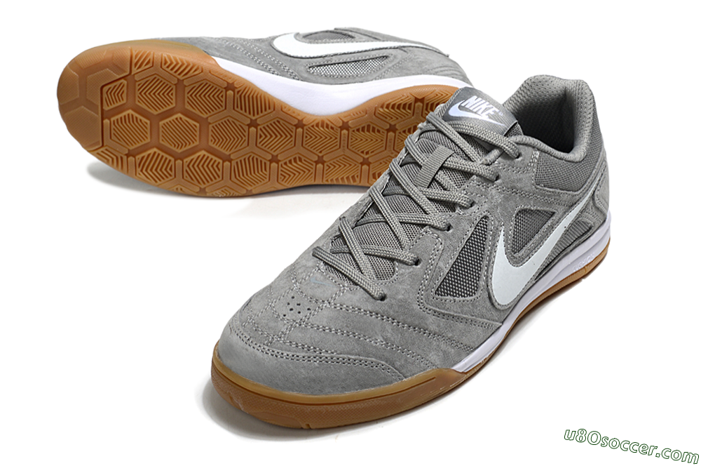 Nike SB Gato IC Indoor & Futsal Soccer Shoes - Grey/White 3