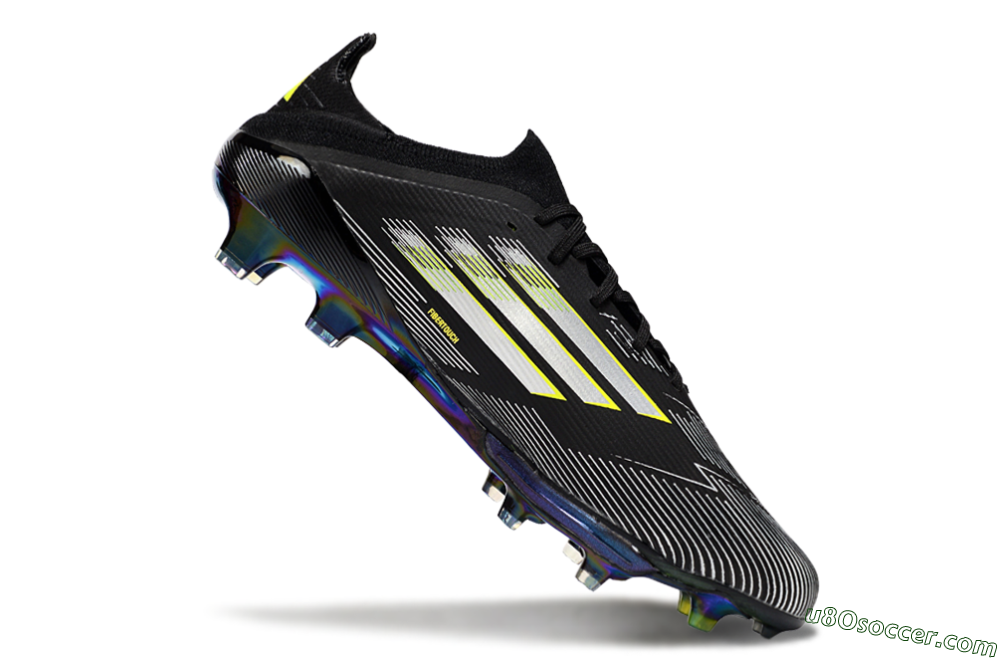 Adidas F50+ Elite Lightstrike Pro FG Firm Ground Soccer Cleats - Black/Silver/Gold 4