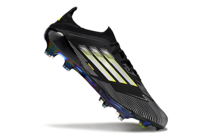 Adidas F50+ Elite Lightstrike Pro FG Firm Ground Soccer Cleats - Black/Silver/Gold