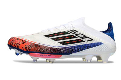 Son x Adidas F50+ Elite Lightstrike Pro FG Firm Ground Soccer Cleats - White/Black/Blue