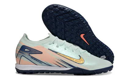 Nike Air Zoom Mercurial Vapor 16 Elite TF Artificial Turf Soccer Shoes - Jade/Yellow/Blue