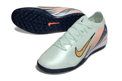 Nike Air Zoom Mercurial Vapor 16 Elite TF Artificial Turf Soccer Shoes - Jade/Yellow/Blue