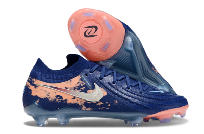 Nike Phantom GX 2 Elite FG Firm Ground Soccer Cleats - Blue/White/Pink