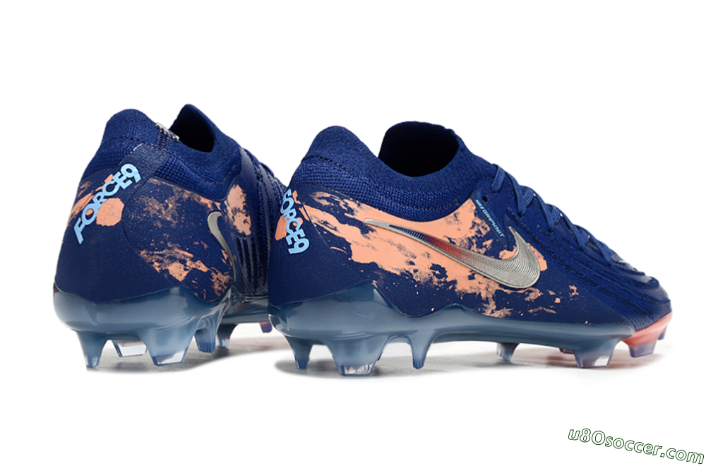 Nike Phantom GX 2 Elite FG Firm Ground Soccer Cleats - Blue/White/Pink 6