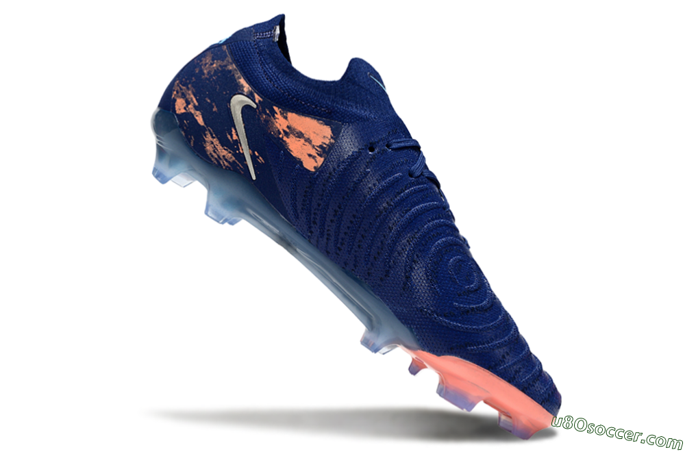 Nike Phantom GX 2 Elite FG Firm Ground Soccer Cleats - Blue/White/Pink 4