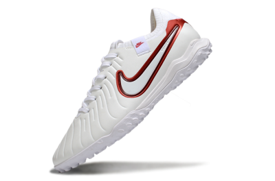 Nike Tiempo Legend 10 Pro TF Artificial Turf Soccer Shoes - White/Red