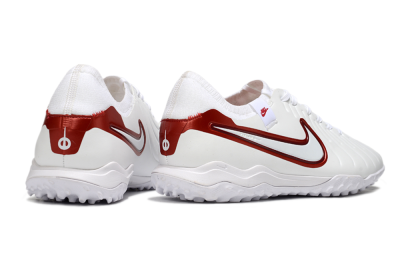 Nike Tiempo Legend 10 Pro TF Artificial Turf Soccer Shoes - White/Red