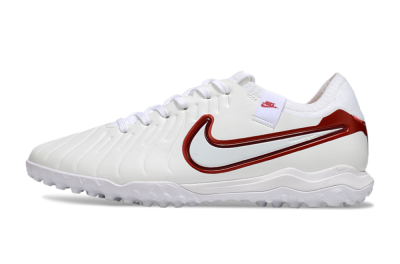 Nike Tiempo Legend 10 Pro TF Artificial Turf Soccer Shoes - White/Red