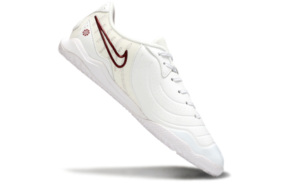 Nike Tiempo Legend 10 Academy IC Indoor & Futsal Soccer Shoes - White/Red