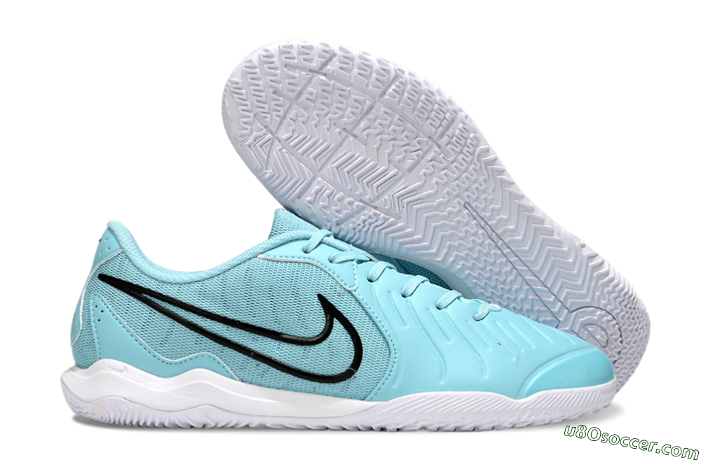Nike Tiempo Legend 10 Academy IC Indoor & Futsal Soccer Shoes - Blue/Black 1