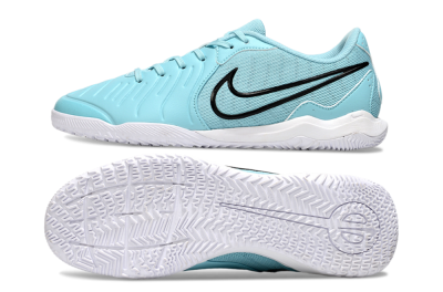 Nike Tiempo Legend 10 Academy IC Indoor & Futsal Soccer Shoes - Blue/Black
