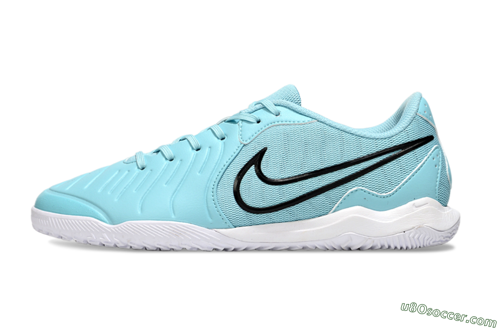 Nike Tiempo Legend 10 Academy IC Indoor & Futsal Soccer Shoes - Blue/Black 2