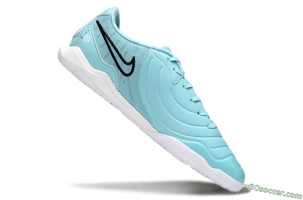 Nike Tiempo Legend 10 Academy IC Indoor & Futsal Soccer Shoes - Blue/Black 4
