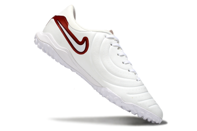 Nike Tiempo Legend 10 Academy TF Artificial Turf Soccer Shoes - White/Red