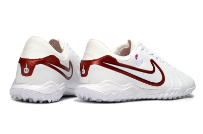 Nike Tiempo Legend 10 Academy TF Artificial Turf Soccer Shoes - White/Red