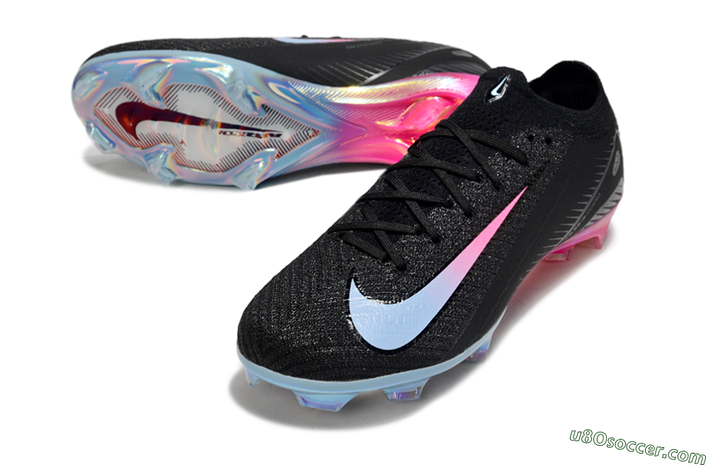 Nike Air Zoom Mercurial Vapor 16 Elite FG Firm Ground Soccer Cleats - Black/Jade/Pink 3