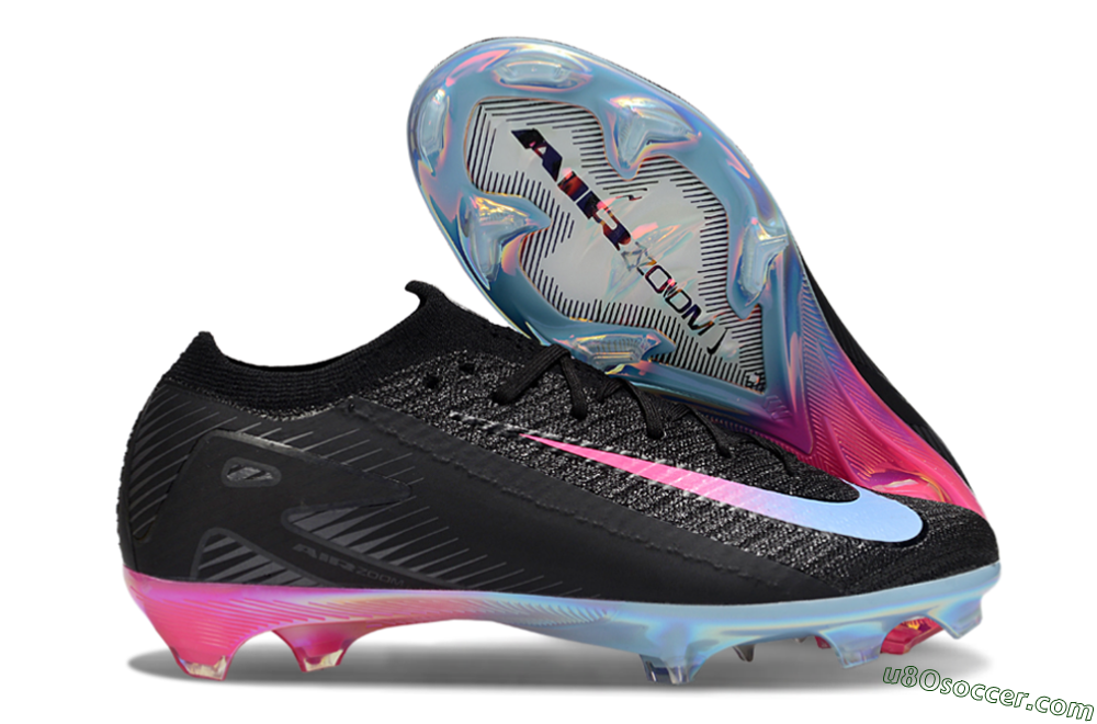 Nike Air Zoom Mercurial Vapor 16 Elite FG Firm Ground Soccer Cleats - Black/Jade/Pink 1