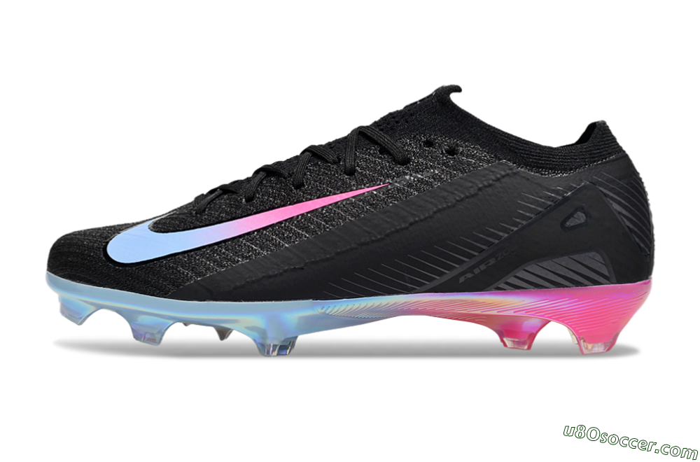 Nike Air Zoom Mercurial Vapor 16 Elite FG Firm Ground Soccer Cleats - Black/Jade/Pink 2