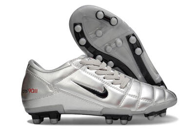 Nike Total 90 III FG Firm Ground Soccer Cleats - Silver/Black