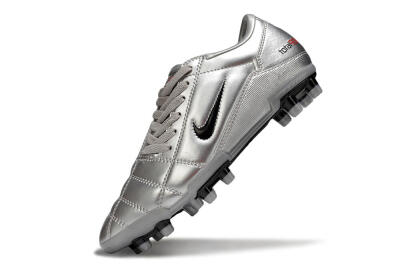 Nike Total 90 III FG Firm Ground Soccer Cleats - Silver/Black