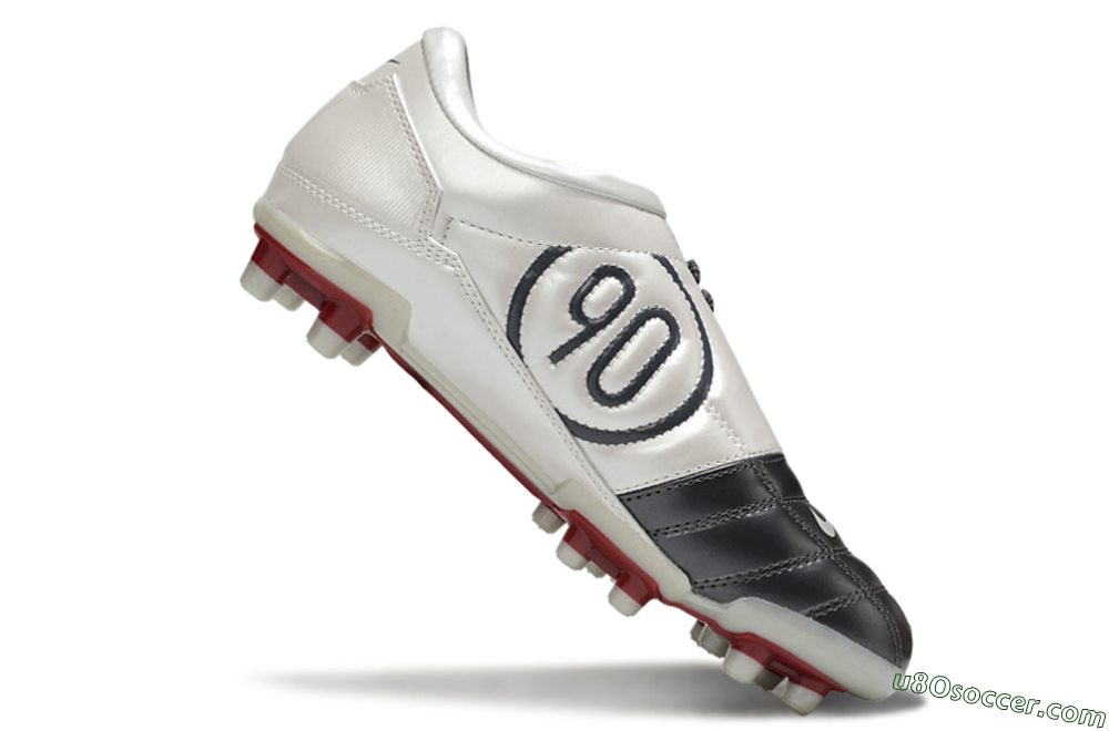 Nike Total 90 III FG Firm Ground Soccer Cleats - Grey/White/Red 4