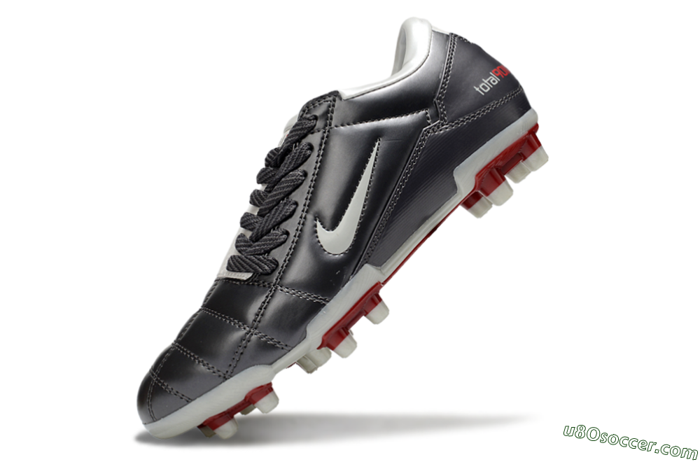Nike Total 90 III FG Firm Ground Soccer Cleats - Grey/White/Red 5
