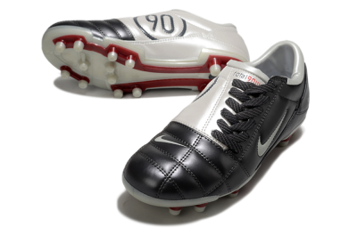 Nike Total 90 III FG Firm Ground Soccer Cleats - Grey/White/Red