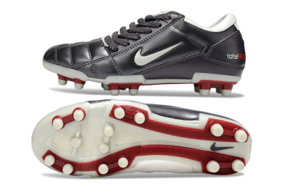 Nike Total 90 III FG Firm Ground Soccer Cleats - Grey/White/Red