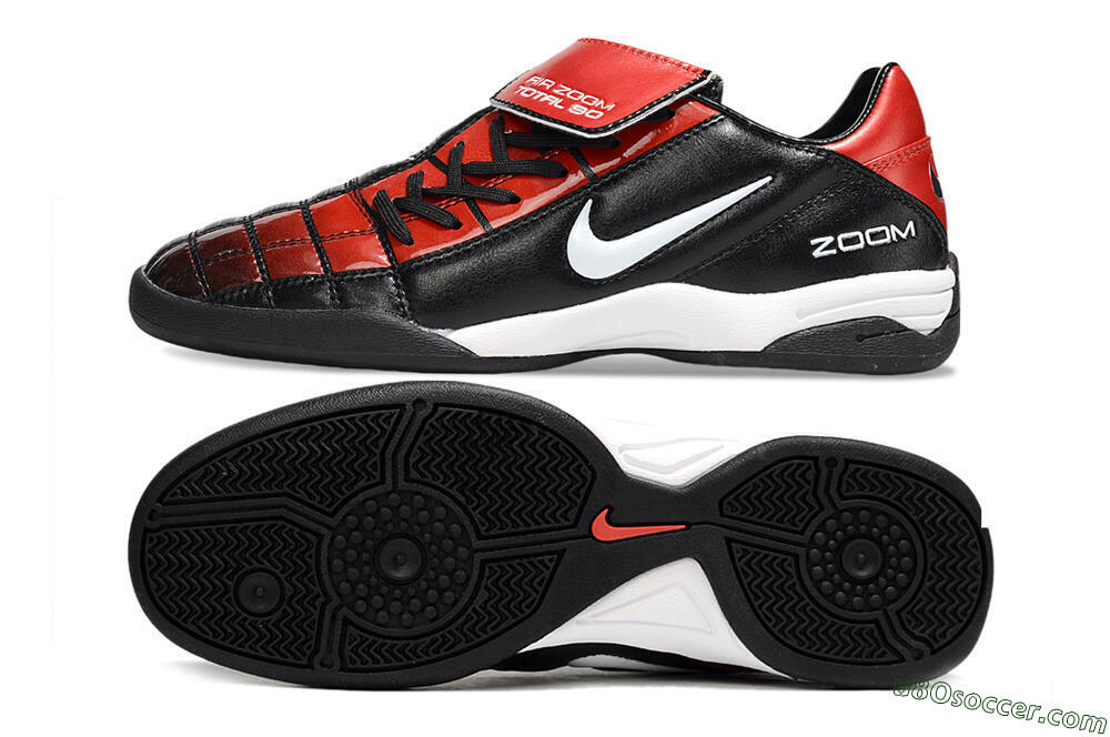 Nike Air Zoom Total 90 III IC Indoor & Futsal Soccer Shoes - Black/Red/White 0