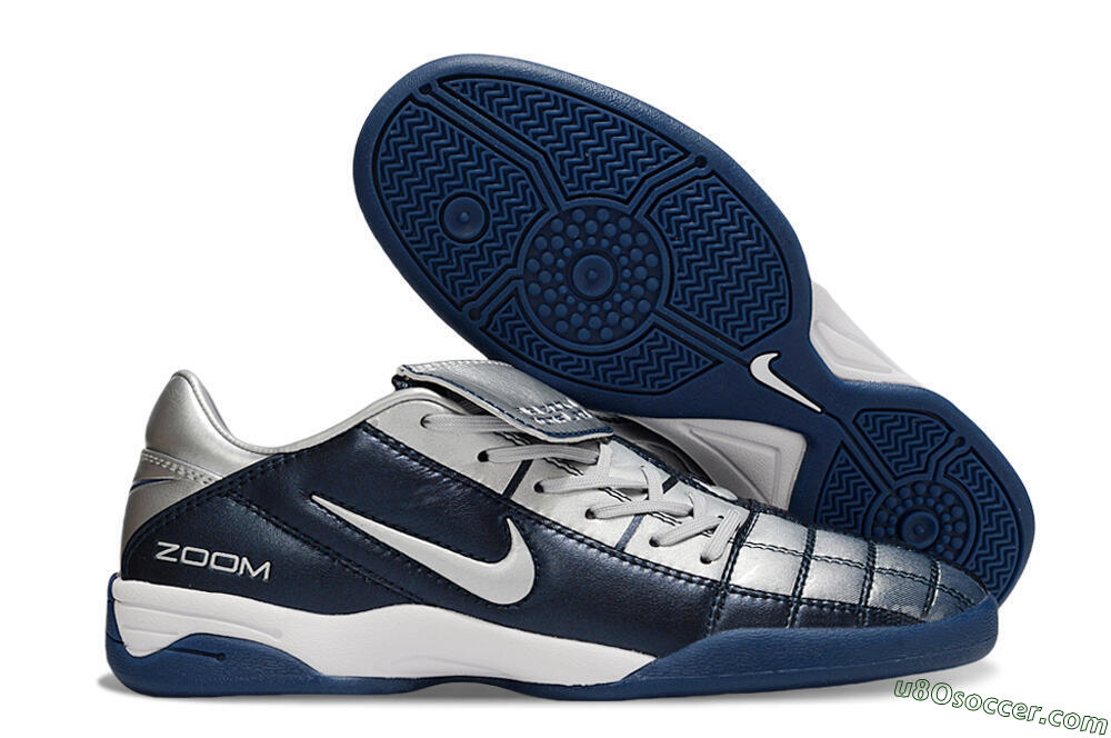Nike Air Zoom Total 90 III IC Indoor & Futsal Soccer Shoes - Blue/Silver/White 1